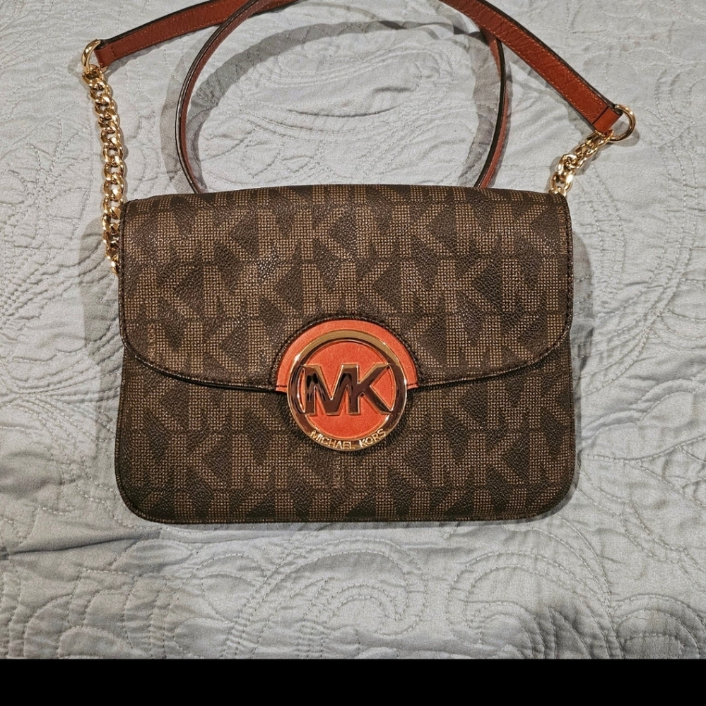 Michael Kors Monogram Crossbody Bag